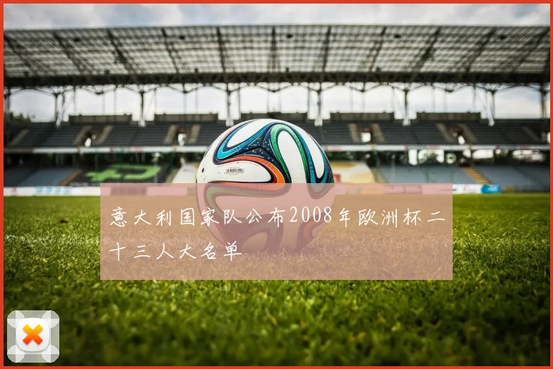 意大利国家队公布2008年欧洲杯二十三人大名单